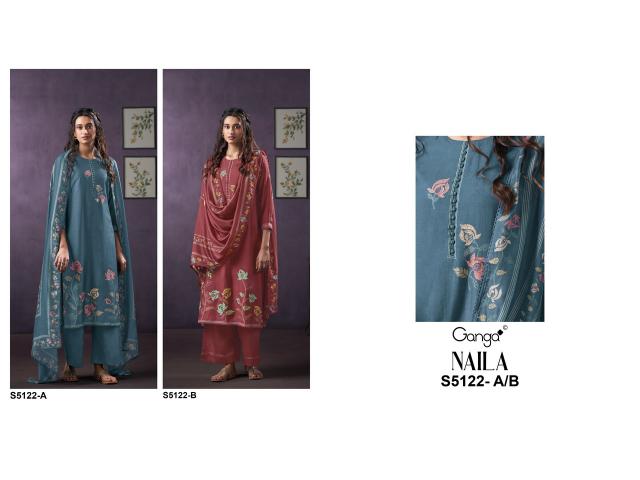 Ganga naila 5122 dress material wholesale market in dadar